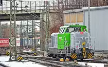 Vossloh 650 144-5  G6 in München.Bild 26.1.2019