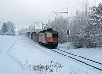 Winterimpressionen vom 29. Januar 2019 mit der Re 620 024-0  ROTHRIST 
Auf voller Fahrt bei Biberist.
Foto: Walter Ruetsch