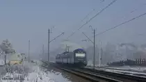 EN57AKS-1533 bei Tychy(Tichau)am 22.01.2019.