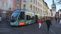 Freiburg im Breisgau - Straßenbahn CAF Urbos 303 - Aufgenommen am 27.09.2018