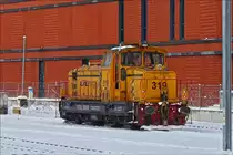 Die CFL Cargo 319 steht im Gleisvorfeld des Bahnhofs Belval-Universit�.  31.01.2019 (Hans)