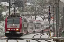 Die CFL 4006 f�hrt am 31.01.2019 mit dem RE 459 Troisvierges-Luxembourg in den Bahnhof von Wilwerwiltz ein. (Jeanny) 