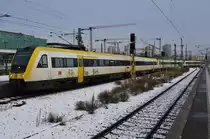612 129-6 erreicht am 4.1.2019 als IRE3254 von Ulm Hauptbahnhof den Stuttgarter Hauptbahnhof.