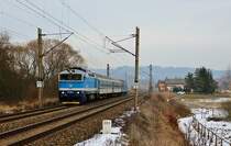 754 064-4 fuhr den Sp 1989 am 01.02.19 durch Chotikov.