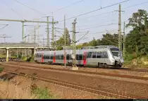 1442 170 (Bombardier Talent 2) von DB Regio Südost als RB 16190 (RB51) von Falkenberg(Elster) erreicht ihren Endbahnhof Lutherstadt Wittenberg Hbf auf Gleis 2.
[1.8.2018 | 18:03 Uhr]