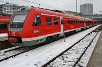 612 588-3 hat am 7.1.2019 als RE57591 von Kempten(Allgäu) Hauptbahnhof nach München Hauptbahnhof die bayrische Landeshauptstadt erreicht. 