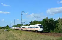 411 555 Mühlhausen und 411 507 Pirna fuhren am 24.7.18 durch Berlin Wuhlheide gen Süden.

Berlin 24.07.2018