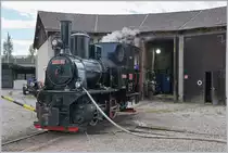 Die kleine 200-90 (ex IRR) wird im Rhein Schauen Museum von Lustenau mit Wasser versorgt.
23. Sept. 2018