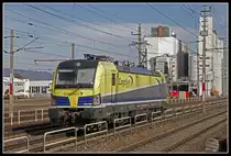 1193 890 fährt am 31.01.2019 als Lokzug durch den Bahnhof Hörsching.