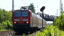 Eine RB75 durchfährt den Darmstädter Knoten. Aufgenommen am 19.6.2017 15:15