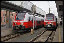 4746 535 und 4744 540 nebeneinander in Linz Hbf. am 31.01.2019.