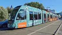 Freiburg im Breisgau - Straßenbahn CAF Urbos 306 - Aufgenommen am 27.09.2018 
