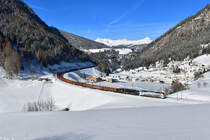 193 773 + 189 908 mit GAG 44126 am 06.02.2019 bei St. Jodok am Brenner. 