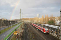 DB Regio 422 021 + 422 xxx // Düsseldorf-Zoo // 2. Januar 2014