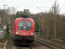 Taurus ÖBB 1116 171  von ÖBB kommt aus Richtung Aachen-West mit einem Güterzug aus Antwerpen-Waaslandhaven(B) nach Linz-Voestalpine(A) und fährt durch Aachen-Schanz in Richtung Aachen-Hbf,Aachen-Rothe-Erde,Stolberg-Hbf(Rheinland)Eschweiler-Hbf,Langerwehe,Düren,Merzenich,Buir,Horrem,Kerpen-Köln-Ehrenfeld,Köln-West,Köln-Süd. Aufgenommen vom Bahnsteig von Aachen-Schanz. 
Bei Regenwolken am Nachmittag vom 8.2.2019.