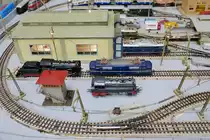 Nostalgische Märklin-H0-Anlage auf der  Internationalen Modellbahn- und Modellbau-Ausstellung 2018  in Straelen, 10.6.2018
