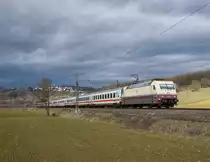 101 112 ''Rheingold''mit IC 2093 nach München HBF.(Uhingen(Fils)9.2.2019).