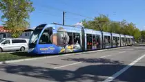 Freiburg im Breisgau - Straßenbahn CAF Urbos 305 - Aufgenommen am 28.09.2018 