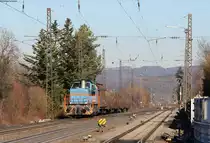 V103 mit dem ER 55291 (Riegel Malterdingen-Freiburg(Brsg) Gbf) in Denzlingen 13.2.19