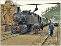 Eritrean Railways steamtrain special mit 442.56 fasst in Arbaroba Wasser. (18.01.2019)