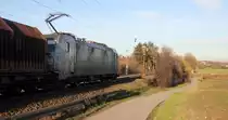 Ein Blick auf einen Güterzug aus Antwerpen-Noord(B) nach Köln-Gremberg(D). 
Aufgenommen vom Gemmenicher-Weg an der Montzenroute. 
Bei schönem Frühlingswetter am 14.2.2019. 