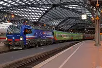 193 492 am FLX1800 nach Hamburg in Köln Hbf am 16.02.2019