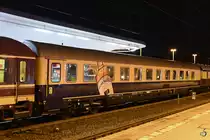 Dieser Gesellschaftswagen WGm des Freundeskreis Eisenbahn Köln e.V. (FEK) war als Teil eines Sonderzuges im Bochumer Hauptbahnhof zu sehen. (Februar 2019)