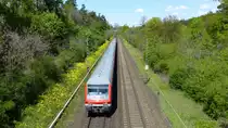 Eine RB68 nach Heidelberg zwischen Darmstadt Süd und Darmstadt Eberstadt. Aufgenommen am 4.5.2016 14:37