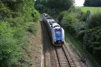 CD 651 003-6 als erstes Fahrzeug des Os 2158 (Ceske Velenice - Ceske Budejovice) am 22.September 2018 kurz vor dem Bahnhof Trocnov.