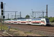 DBpbzfa 668.2 mit Schublok 146 561-6 DB als IC 2445 (Linie 55) von Köln Hbf nach Dresden Hbf erreicht Magdeburg Hbf auf Gleis 13 (Interimsbahnsteig).
[7.8.2018 | 10:01 Uhr]