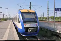 648 785-3 (VT 807 | Alstom Coradia LINT 41), ehem. Transdev Sachsen-Anhalt (HarzElbeExpress), als HEX80502 (HEX 11) nach Thale Hbf steht in seinem Startbahnhof Magdeburg Hbf auf Gleis 9.
[7.8.2018 | 10:07 Uhr]