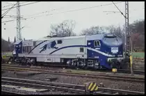 Der Blue Tiger war quasi der erste Tiger auf DB Gleisen. 250001 war am 27.1.2002 noch in Diensten der RAG und trug auch noch deren Signum. Die Lok war aber an die MKB vermietet, was man bei genauerem Hinsehen auch an dem Aufkleber erkennen kann. Am 27.1.2002 war sie im Grenzbahnhof Bad Bentheim für die MKB unterwegs.