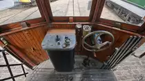 Führerstand des Straßenbahnwagens No.315  Fumista . (Museu do Carro Eléctrico Porto, Januar 2017)