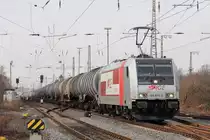 RP 185 678-0 unterwegs für IGE in Recklinghausen-Ost 20.2.2019