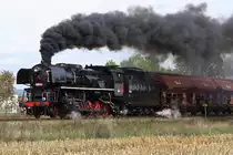 CSD 556 0506 (CD 90 54 5560 506-3) vor dem Pn 54783 (Vyhybna Nemanice II - Borsov nad Vltavou) am 22.September 2018 bei Borsov nad Vltavou.