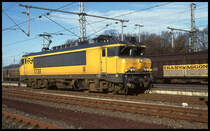 NS 1738 rangiert am 10.3.2002 im Grenzbahnhof Bad Bentheim.