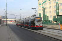 Wien Wiener Linien SL 6 (B 701) X, Favoriten, Absberggasse am 10. Feber / Februar 2019.