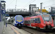 ODEG ET 022 (94 80 1429 022-5 D-ODEG) durchfährt auf Dienstfahrt den Bf. Berlin-Hohenschönhausen, RB24 nach Eberswalde mit 442 331 im BF. Berlin-Hohenschönhausen am 21.02.19