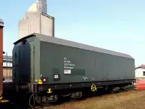 EICHWAGEN 80 81 9727 003-2, wurde am Bhf. Ried kurz vor die Gleiswaage geschoben; 130403