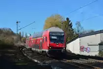 Soeben hat die RB27 den Haltepunkt Jüchen verlassen und fährt nun Richtung Grevenbroich.

Jüchen 25.02.2019