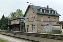 12.05.2016: Der Bahnhof Mainleus  an der Strecke Bamberg - Hof,