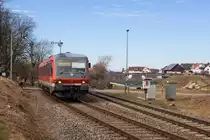 628 549 bei der Ausfahrt in Nonnenhorn gen Lindau. 24.2.19