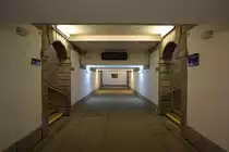 Unterführung im Bahnhof Ceske Velenice; Bild vom 23.September 2018.