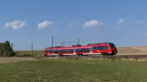 Eine RB49 nach Hanau zwischen Ostheim (b. Nidderau) und Bruchköbel. Aufgenommen am 12.9.2018 16:08