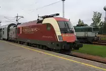 H-START 470 004-7 am 23.September 2018 im Bahnhof Ceske Velenice.