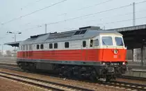 DB Cargo Deutschland AG mit 232 045-5 (9280 1 232 045-5 D-DB) am 28.02.19 Bf. Flughafen Berlin-Schönefeld.