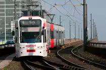 Die Linie 9 mit der Wagennummer 4546 auf dem Weg nach Köln-Sülz. Aufgenommen am. 18.10.2018