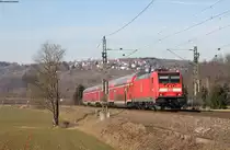 146 219-1 mit der RB 19237 (Stuttgart Hbf-Geislingen(Steige) bei Uhingen 17.2.19