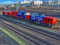 Am 842 102-6, Am 840 002-0 , Am 843 003-5 am 29.12.03 abgestellt in Basel Bad Bf warten auf die Weiterfahrt nach Basel SBB GB

