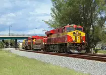 811 & 805 are running around 3 hours late and blocking downtown Deerfield Beach whilst awaiting a fresh crew, the crew that had worked from Jacksonville were out of hours.

It`s unusual for the Florida East Coast to run late as their trains run to a normally very reliable schedule. That said, the week I was there FEC109 was late every day...
